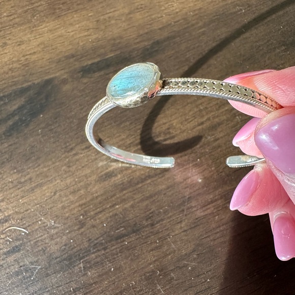 Anna Beck gold and Laborite bangle - Picture 3 of 5